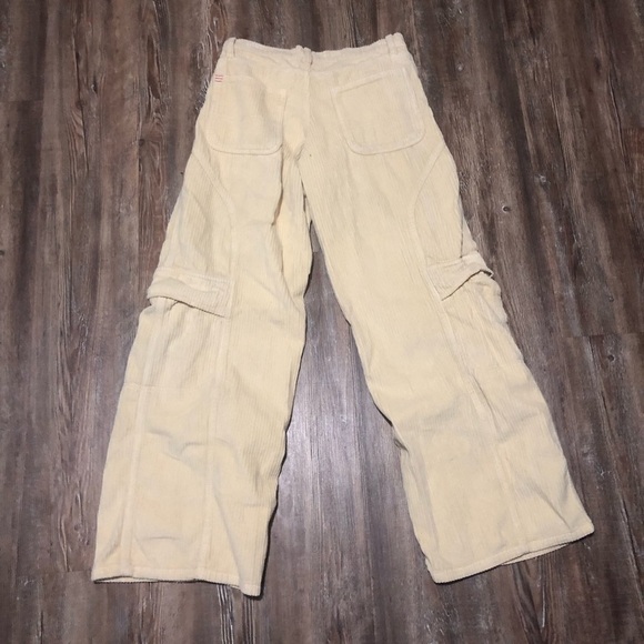 Urban Outfitters Baggy Corduroy Pants Women's 24 Wide Leg Cargo Carpenter Utilit - Picture 6 of 8